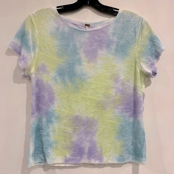 NWT Free People Bright Eyes Velvet T-Shirt - Picture 3 of 5
